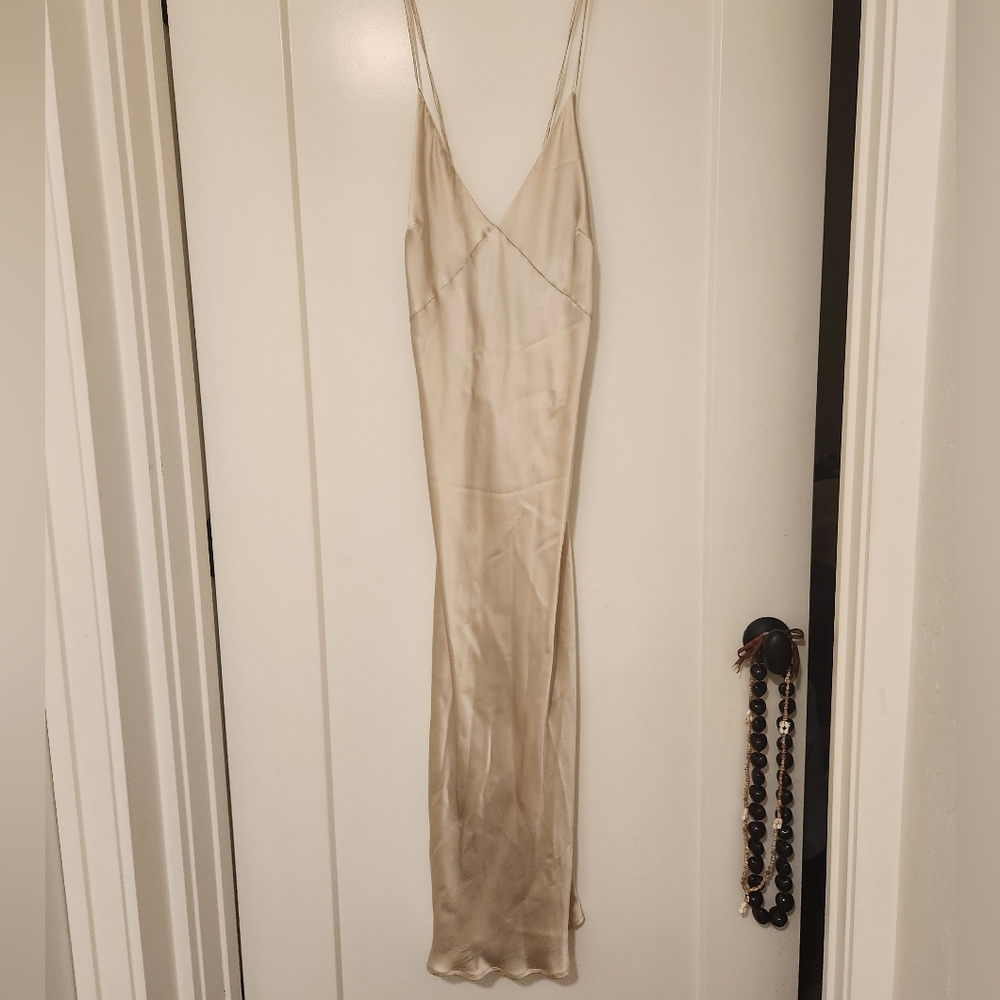 Emory Bee 100% Imported Silk Midi Gown